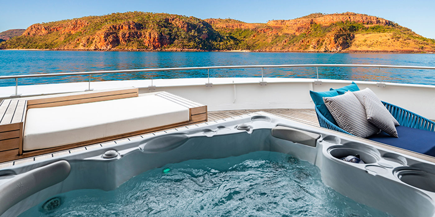 Spa on board Scenic Eclipse cruise ship in Kimberley, Australia