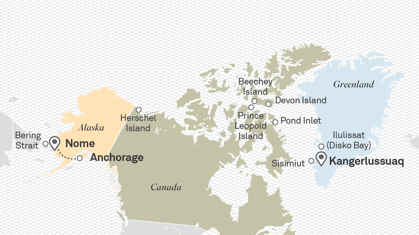 Map of the Northwest Passage
