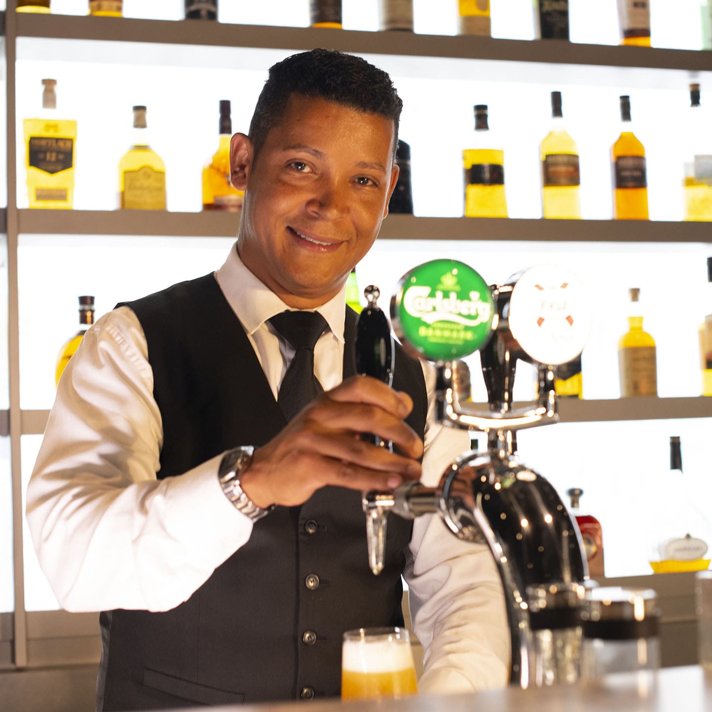 Bartender at Scenic Bar on Scenic Eclipse I