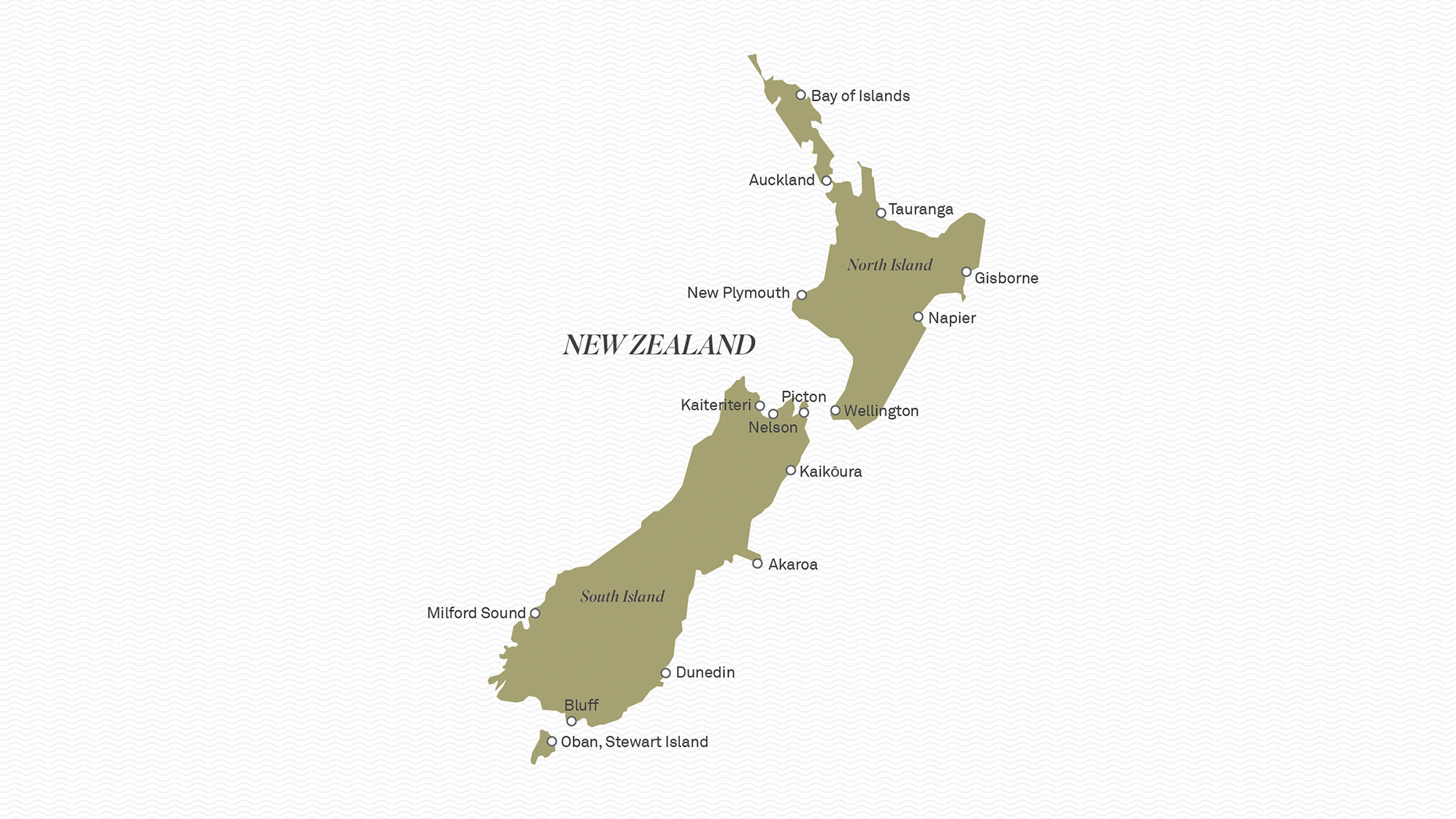Map of New Zealand 