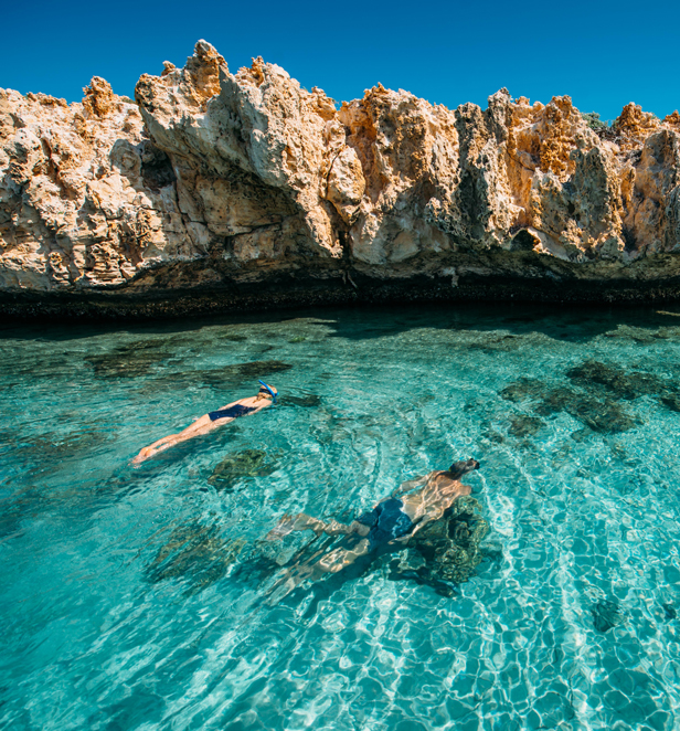 People snorkelling at Dirk Hartog Island National Park