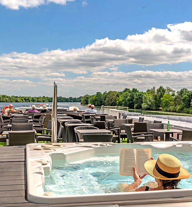 Sun deck on Scenic Sapphire