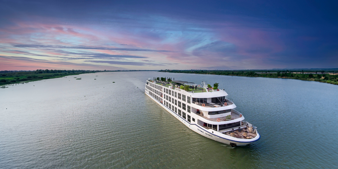 scenic spirit sailing in south east Asia rivers